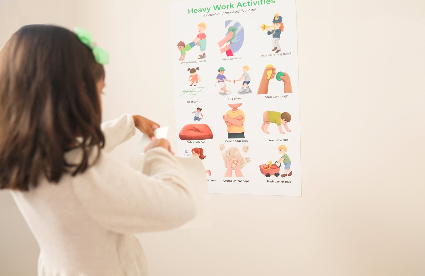 Heavy Work for Kids – Sensory Support Poster